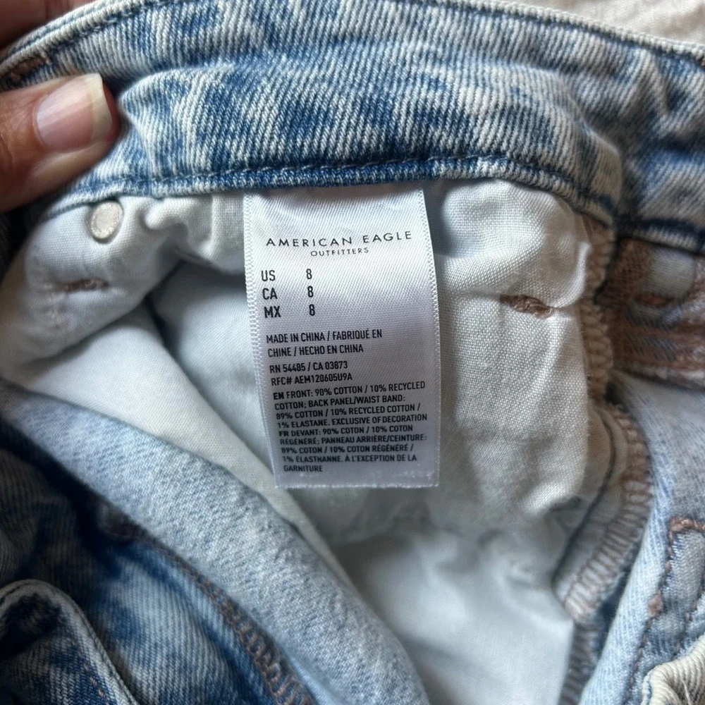 American Eagle Curvy Mom Denim Shorts 8